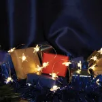Гирлянда линейная от батареек FERON CL589, 20LED, 2700К (белый теплый) 2м+0,3м IP20, 2W 51445