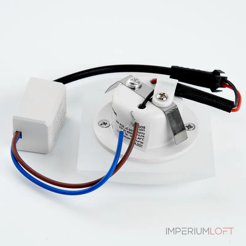 Встраиваемый светильник Feron 32665 Цвет арматуры белый Цвет плафонов белый