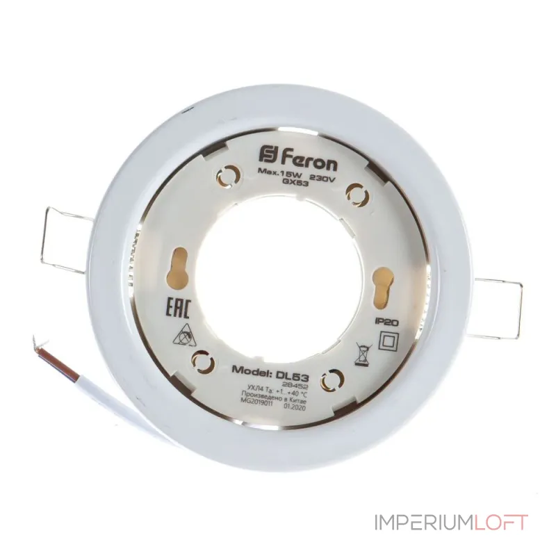 Встраиваемый светильник Feron DL53 28452 от ImperiumLoft Встраиваемый светильник Feron DL53 28452 от ImperiumLoft