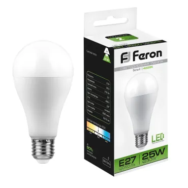 Лампа светодиодная Feron LB-100 E27 25Вт 4000K 25791 Лампа светодиодная Feron LB-100 E27 25Вт 4000K 25791