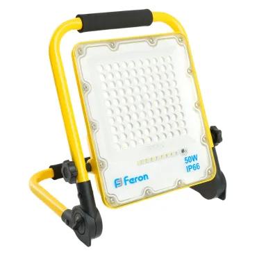 Светодиодный прожектор переносной с зарядным устройством Feron LL-951 LED IP66 50W 6400К