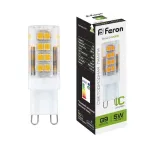 Лампа светодиодная Feron LB-432 G9 5Вт 4000K 25770 от ImperiumLoft