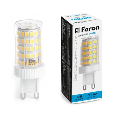 Лампа светодиодная Feron Lb 435 G9 11Вт 6400K 38151