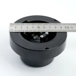 Наземный низкий светильник Feron Saffit Оптима 11563 Цвет арматуры черный Цвет плафонов коричневый