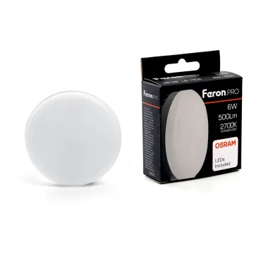 Лампа светодиодная Feron Lb 1506 GX53 6Вт 2700K 38199