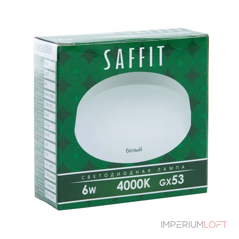 Лампа светодиодная Feron Saffit Sbgx 5306 GX53 6Вт 4000K 55195