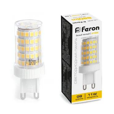 Лампа светодиодная Feron Lb 435 G9 11Вт 2700K 38149