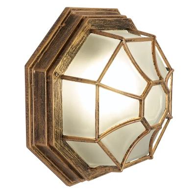 Накладной светильник Feron Аликанте 11651 Цвет арматуры золото Цвет плафонов разноцветный