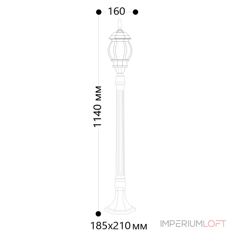 Наземный высокий светильник Feron 8110 11105 от ImperiumLoft Наземный высокий светильник Feron 8110 11105 от ImperiumLoft