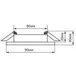Встраиваемый светильник Feron AL612 28912 от ImperiumLoft