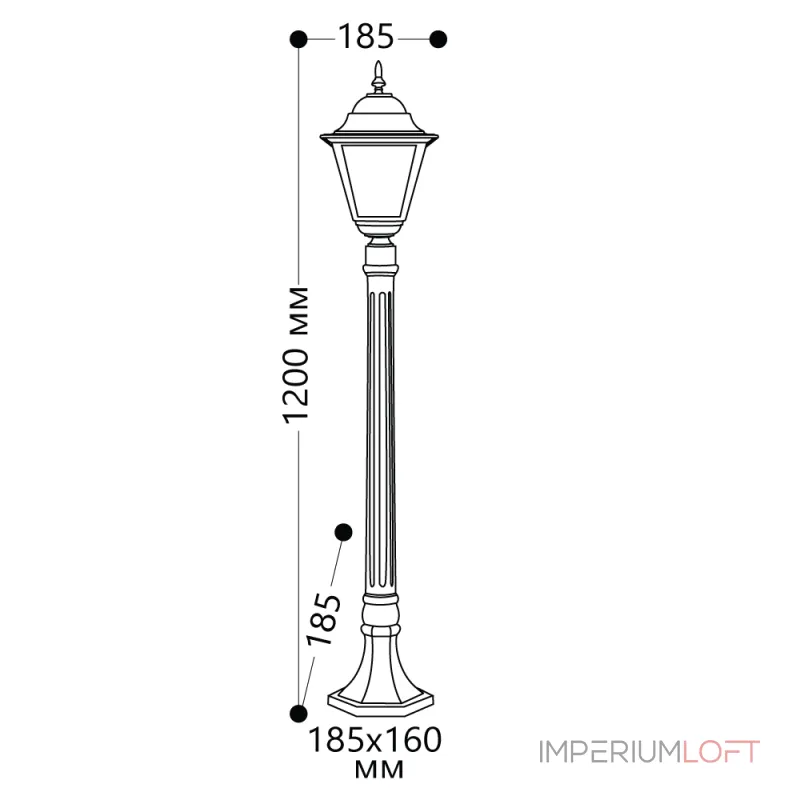 Наземный высокий светильник Feron 4210 11033 от ImperiumLoft Наземный высокий светильник Feron 4210 11033 от ImperiumLoft