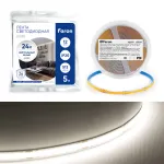 Светодиодная COB лента Feron LS530 512SMD(2110)/м 12Вт/м 24V 5000*10*1.8мм 4000К IP20 48969
