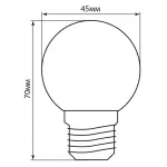 Лампа светодиодная Feron LB-37 E27 1Вт K 25117