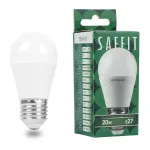 Лампа светодиодная SBG4520 G45 (шар) 20W 230V E27 6400К (холодный) Feron Saffit 55278