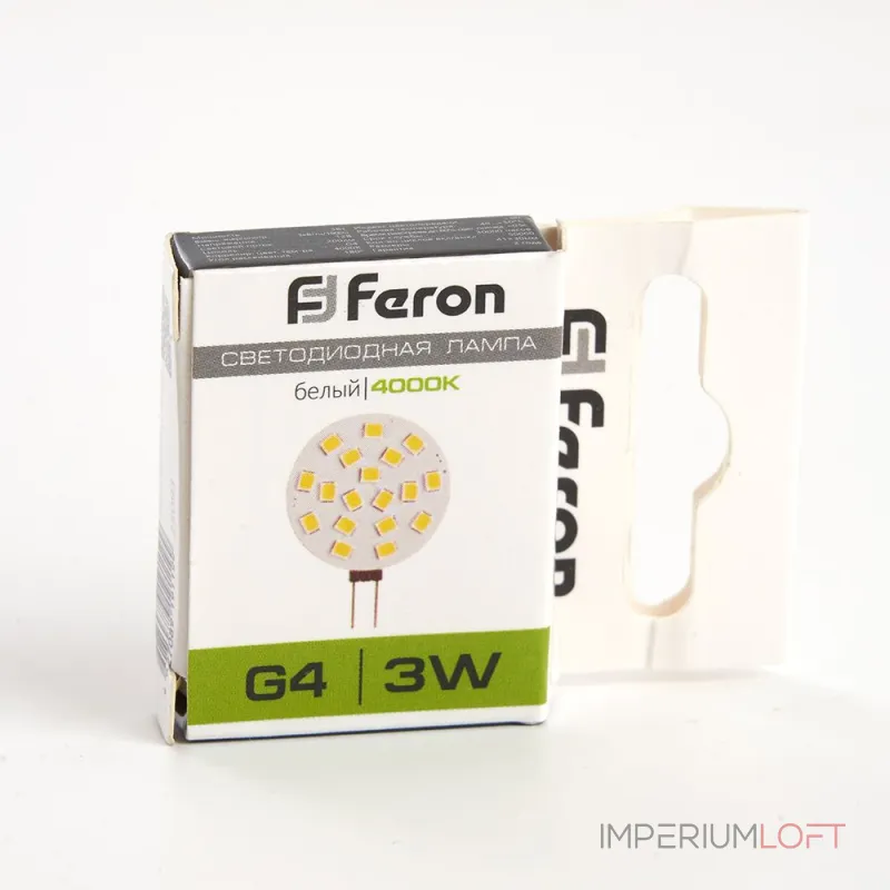 Лампа светодиодная Feron LB-16 G4 3W 12V 4000K 25093