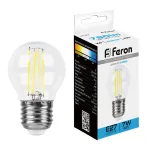 Лампа светодиодная Feron LB-52 E27 7Вт 6400K 38222