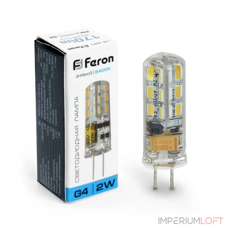 Лампа светодиодная Feron Saffit LB-420 G4 2Вт 6400K 25859 Цвет арматуры Неокрашенный Цвет плафонов прозрачный Лампа светодиодная Feron Saffit LB-420 G4 2Вт 6400K 25859 Цвет арматуры Неокрашенный Цвет плафонов прозрачный