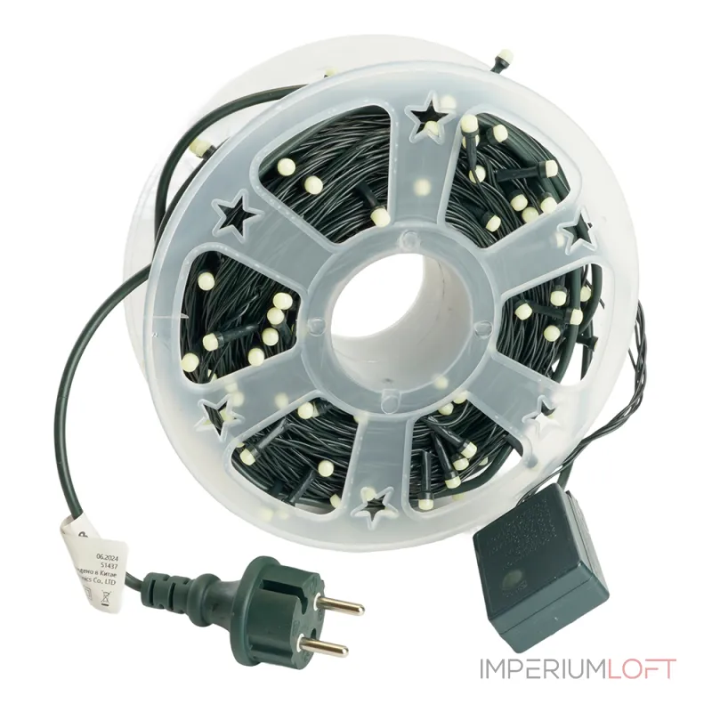 Гирлянда линейная FERON CL98 220LED 5000К (белый) 50м+3м IP44 11W 51437