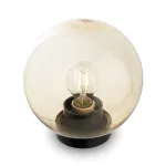 Наземный низкий светильник Feron Saffit Оптима 11563 Цвет арматуры черный Цвет плафонов коричневый