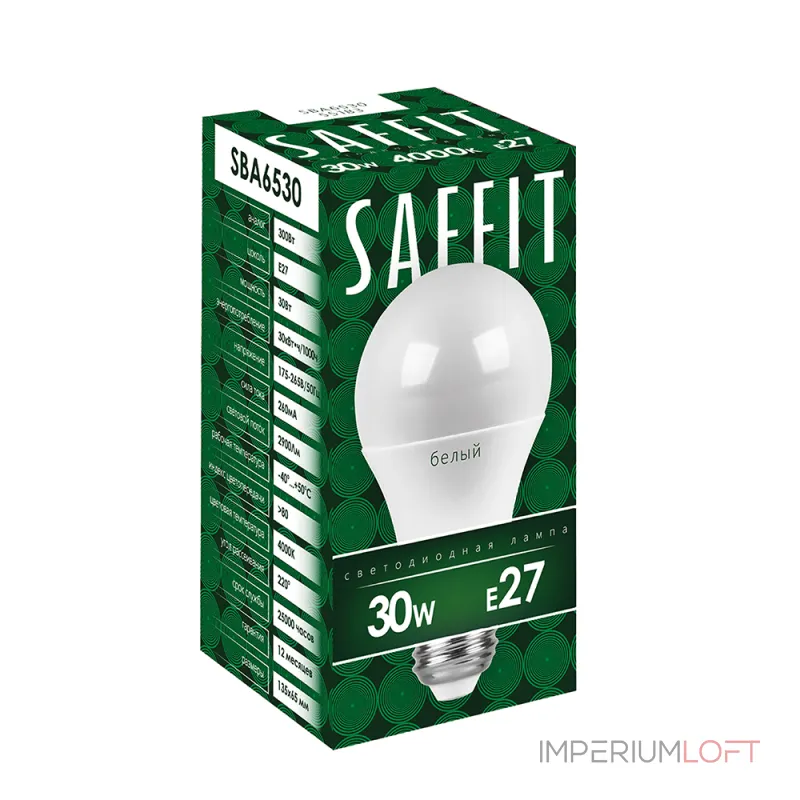 Лампа светодиодная Feron Saffit Sba 6530 E27 30Вт 2700K 55182