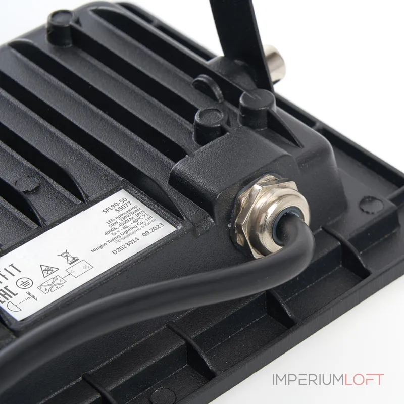 Настенный прожектор Feron Saffit SFL90 55077 Цвет арматуры черный Цвет плафонов прозрачный