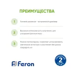 Накладной светильник Feron AL7001 28927 Цвет арматуры белый Цвет плафонов прозрачный от ImperiumLoft