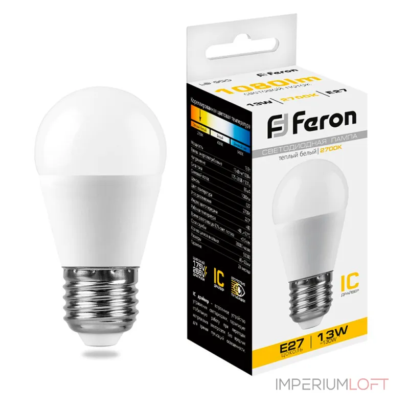 Лампа светодиодная Feron LB-950 E27 13Вт 2700K 38104 от ImperiumLoft Лампа светодиодная Feron LB-950 E27 13Вт 2700K 38104 от ImperiumLoft