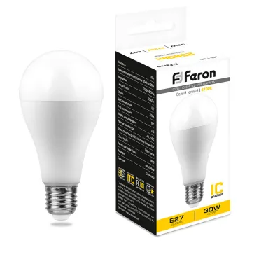 Лампа светодиодная Feron Lb 130 E27 30Вт 2700K 38194