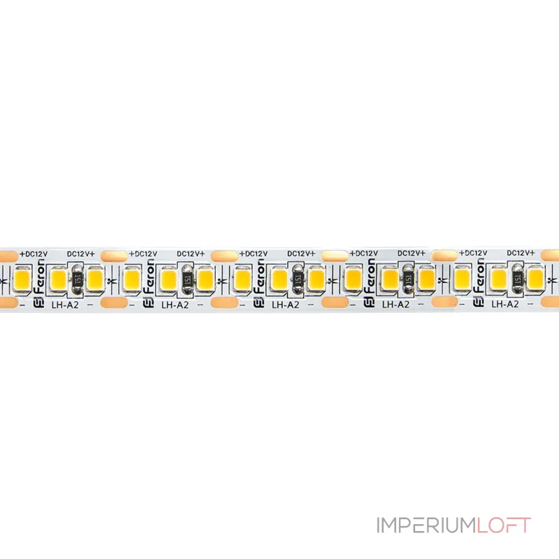 Светодиодная LED лента Feron LS616, 180SMD(2835)/m 17W/m 12V 5m 4000К 41530