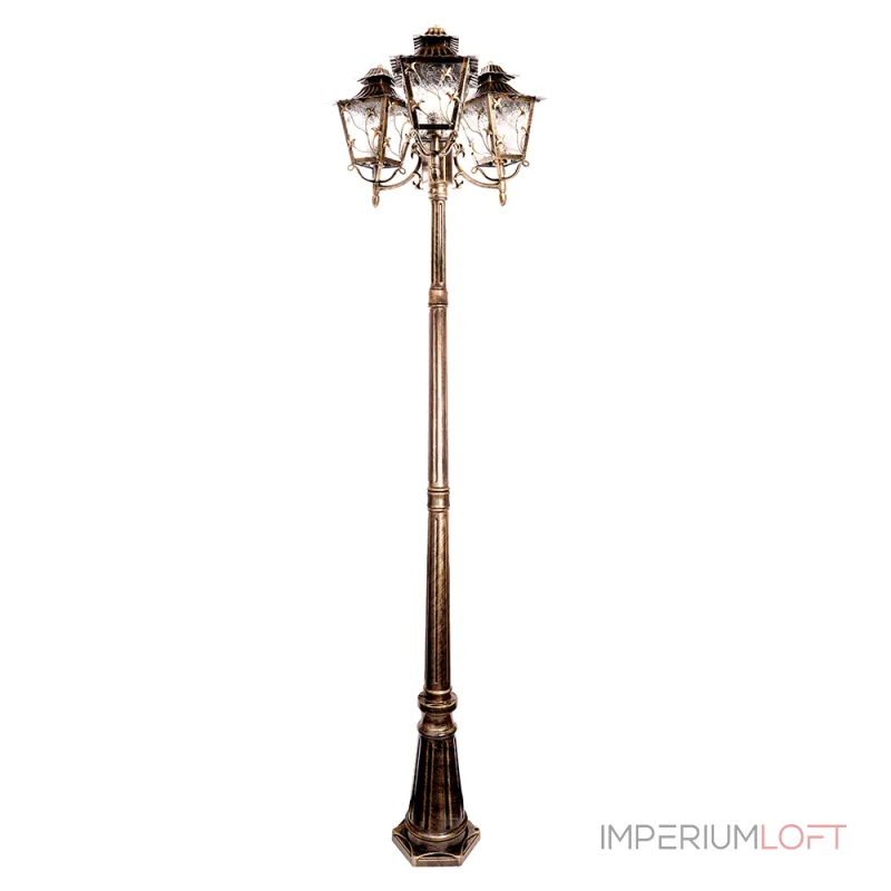 Фонарный столб Feron Палермо 11646 Цвет арматуры золото Цвет плафонов прозрачный от ImperiumLoft Фонарный столб Feron Палермо 11646 Цвет арматуры золото Цвет плафонов прозрачный от ImperiumLoft