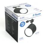 Светильник трековый однофазный на шинопровод под лампу Feron AL166 GX70 IP40 23W
