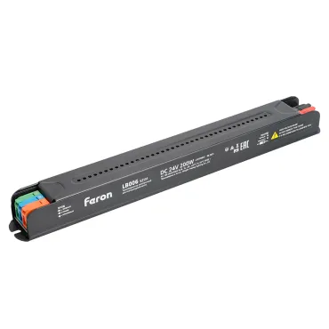 Трансформатор для светодиодной ленты с диммированием 200W 24V IP20 Feron 52131 Трансформатор для светодиодной ленты с диммированием 200W 24V IP20 Feron 52131