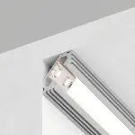 Профиль встраиваемый угловой внутренний Feron 10270 Цвет арматуры серебро Цвет плафонов белый