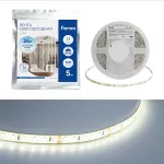 Светодиодная LED лента 120SMD(2835)/м 11Вт/м 24V 5000*8*1.22мм 6000К IP65 Feron 51636