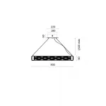 Подвесная люстра Fluorite Festo FL1051-10P