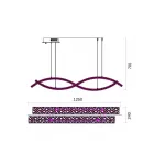 Подвесная люстра Fluorite Ravissement FL1068-22P