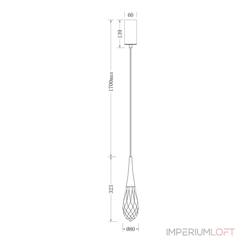 Подвесной светильник Fluorite Sensual FL1171-1P Подвесной светильник Fluorite Sensual FL1171-1P