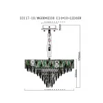 Люстра подвесная Fluorite Delight FL1088-10P от ImperiumLoft