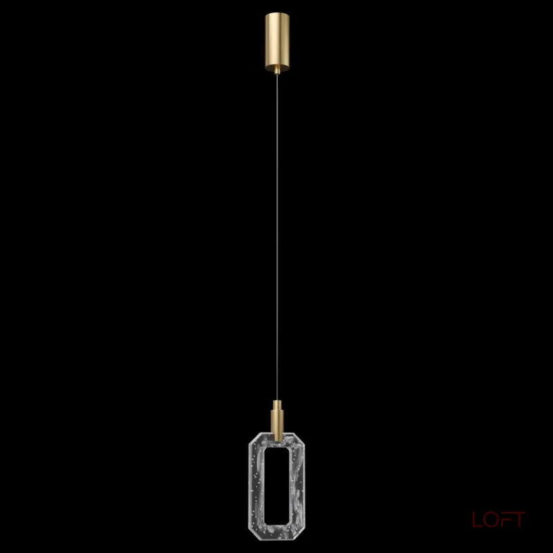 Подвесной светильник Fluorite Flagranti Brass FL1173-1P с лаконичным стеклянным плафоном Подвесной светильник Fluorite Flagranti Brass FL1173-1P с лаконичным стеклянным плафоном
