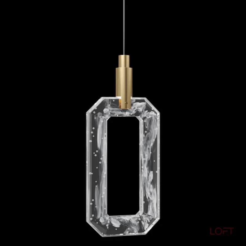 Подвесной светильник Fluorite Flagranti Brass FL1173-1P с лаконичным стеклянным плафоном Подвесной светильник Fluorite Flagranti Brass FL1173-1P с лаконичным стеклянным плафоном
