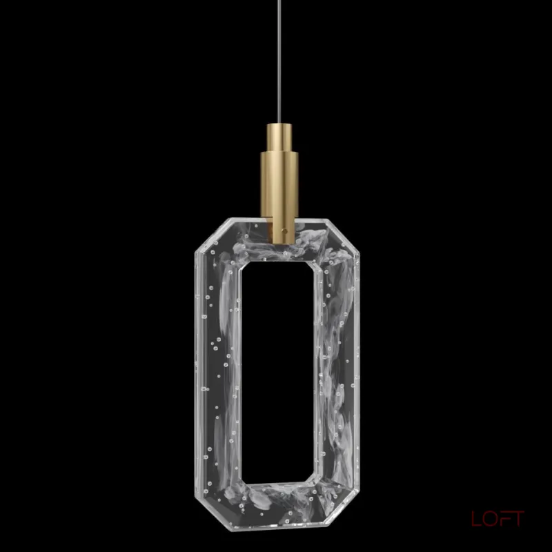 Подвесной светильник Fluorite Flagranti Brass FL1173-1P с лаконичным стеклянным плафоном Подвесной светильник Fluorite Flagranti Brass FL1173-1P с лаконичным стеклянным плафоном