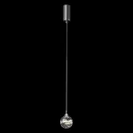 Подвесной светильник Fluorite Perfectio Chrome FL1176-1PS с плафоном из горного хрусталя