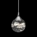 Подвесной светильник Fluorite Perfectio Chrome FL1176-1PS с плафоном из горного хрусталя