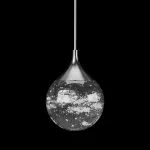 Подвесной светильник Fluorite Perfectio Chrome FL1176-1PS с плафоном из горного хрусталя