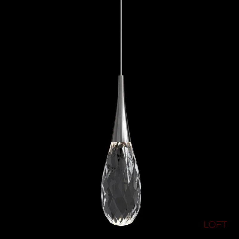 Подвесной светильник Fluorite Sensual Chrome FL1172-1P с плафоном из хрусталя Подвесной светильник Fluorite Sensual Chrome FL1172-1P с плафоном из хрусталя