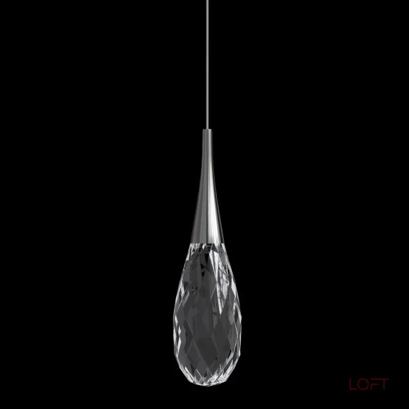Подвесной светильник Fluorite Sensual Chrome FL1172-1P с плафоном из хрусталя Подвесной светильник Fluorite Sensual Chrome FL1172-1P с плафоном из хрусталя