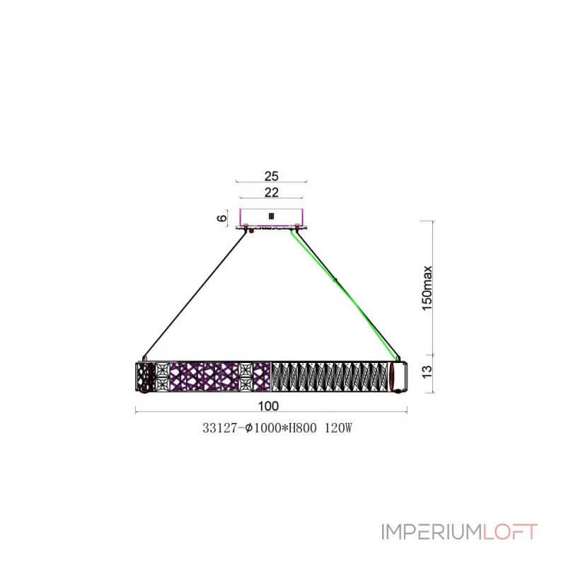 Подвесная люстра Fluorite Ravissement FL1057-10P Подвесная люстра Fluorite Ravissement FL1057-10P
