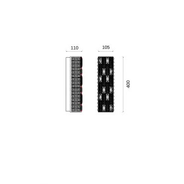 Настенный светильник (Бра) Fluorite Festo FL1051-2W от ImperiumLoft