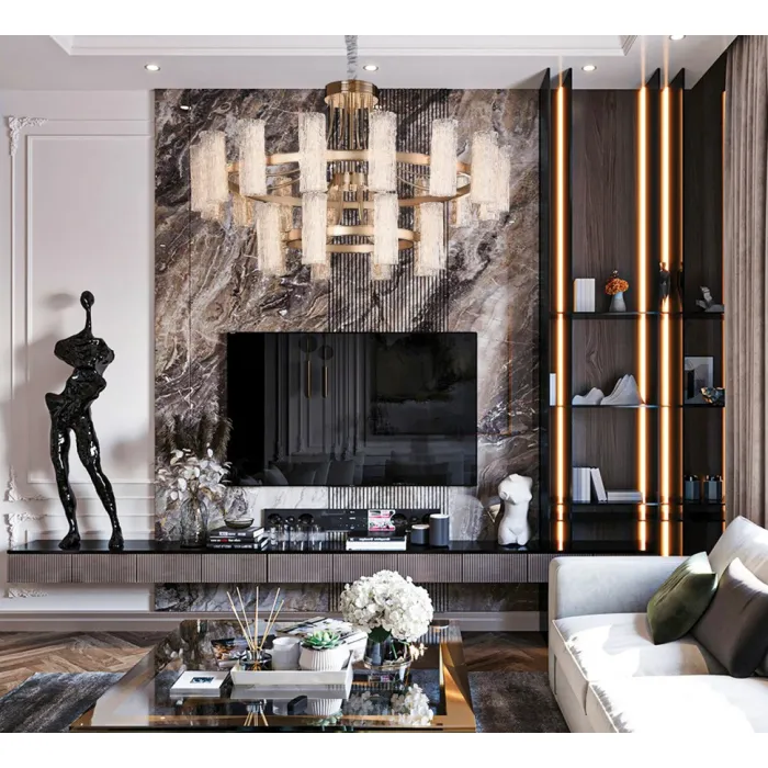 Люстра подвесная Fluorite Inverno FL1089-24P от ImperiumLoft
