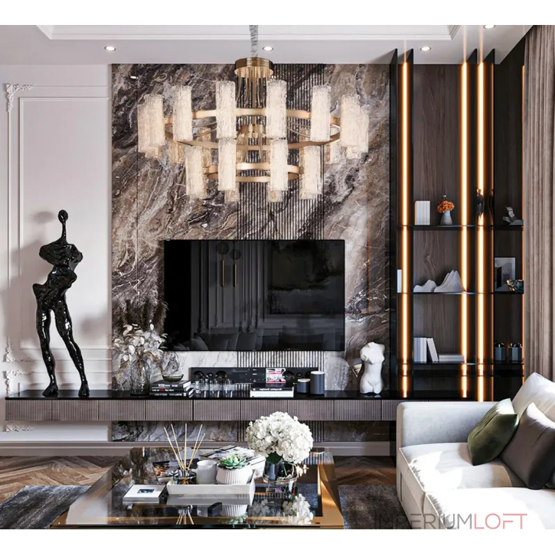 Подвесная люстра Fluorite Inverno FL1089-24P Подвесная люстра Fluorite Inverno FL1089-24P